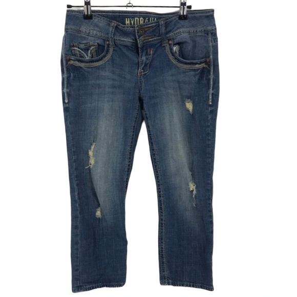 Hydraulic Pants - Hydraulic‎ Distressed Jean Capri